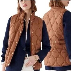 J.CREW Quilted PrimaLoft Vest Size L